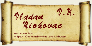 Vladan Miokovac vizit kartica